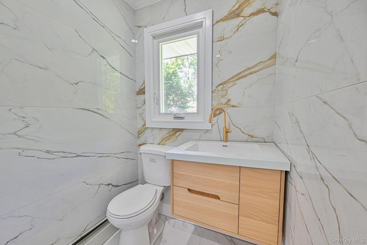 Bathroom, Interior, Marble Walls