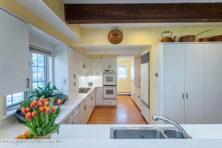 Interior, Kitchen, Wooden Beams, Wood Texture Flooring