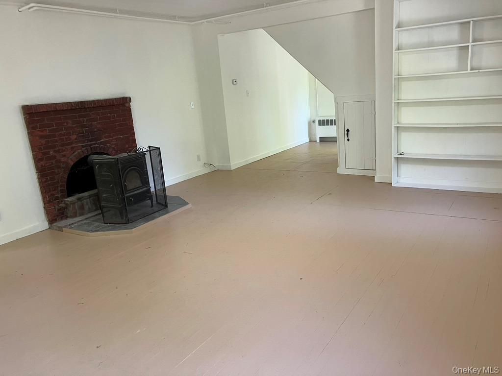 Empty room, Fireplace, Interior, Wood Texture Flooring