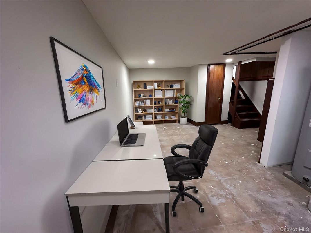 Home Office, Interior, Recessed Lighting