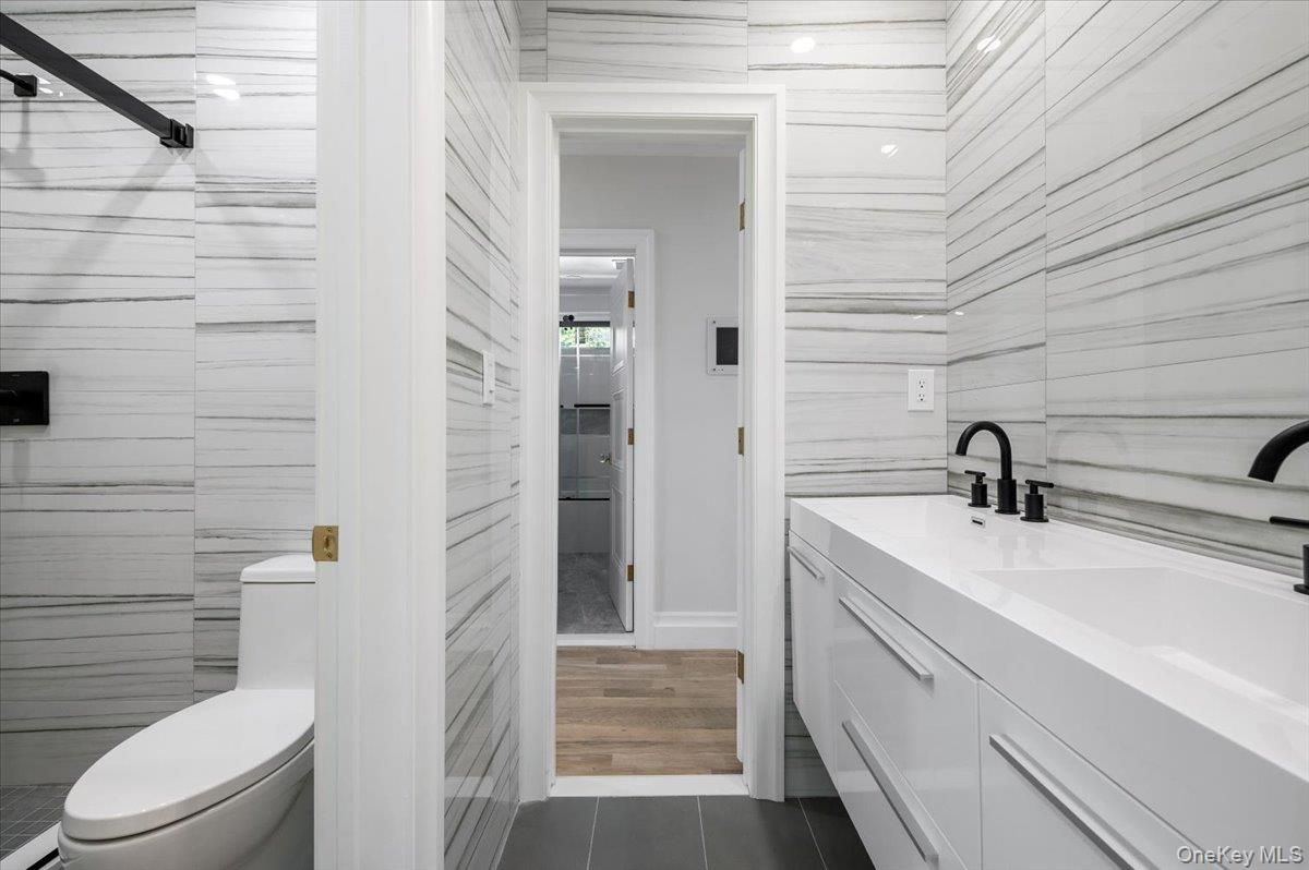 Bathroom, Interior, Wood Texture Flooring