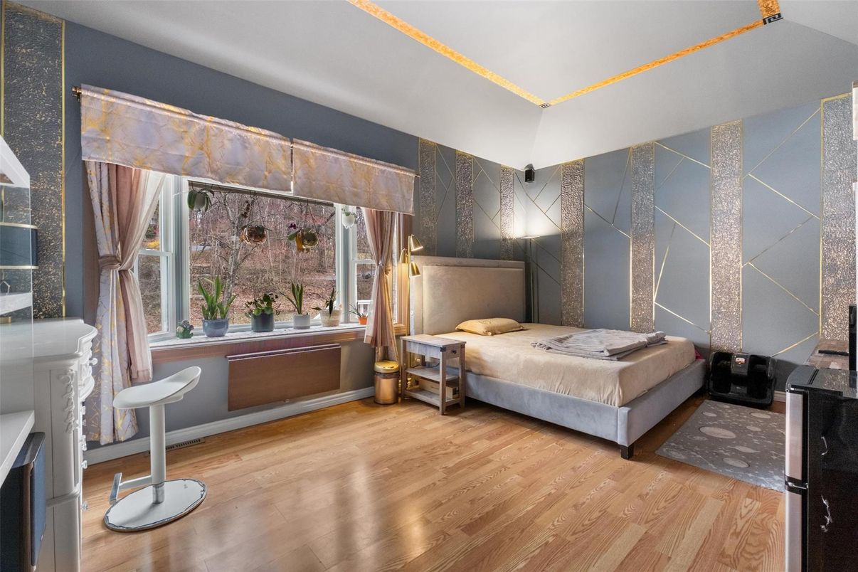 Bedroom, Interior, Wood Texture Flooring