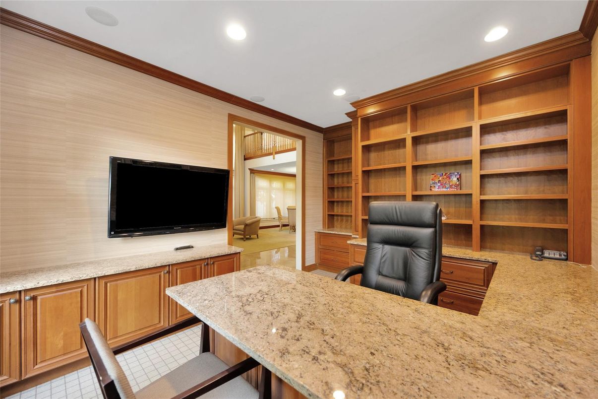 Home Office, Interior, Recessed Lighting