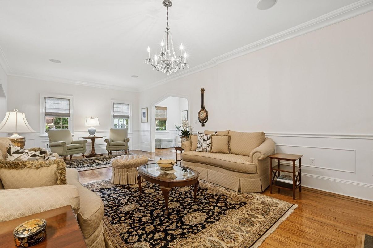 Chandelier, Interior, Living room, Wood Texture Flooring