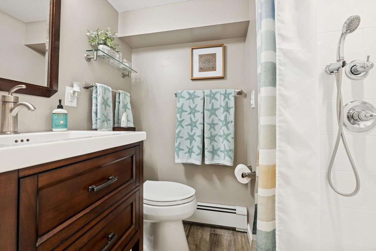 Bathroom, Interior, Wood Texture Flooring