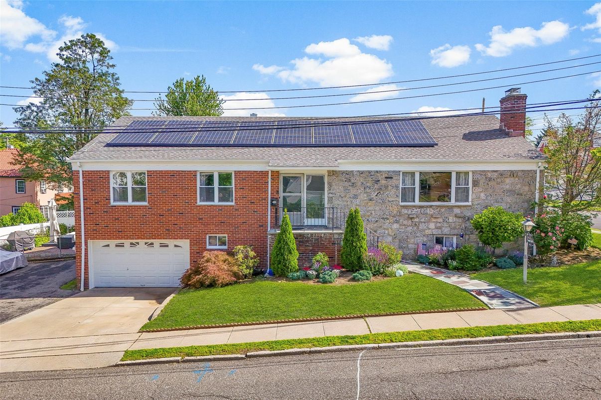 Attached, Exterior, Facade, Brick Facade, Solar Panels, Cape Cod