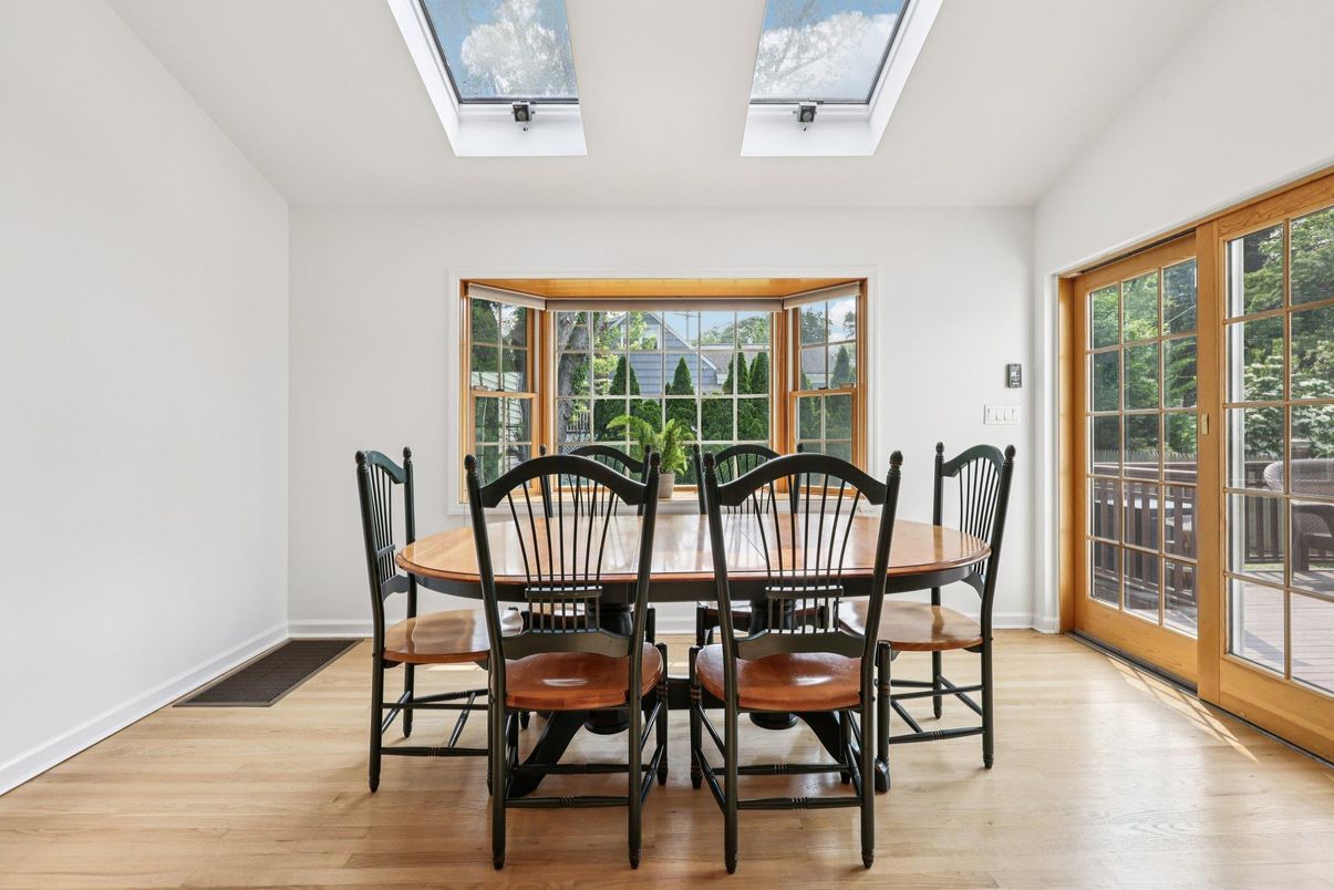 Dining room, Glass Ceilings, Interior, Sun Room, Wood Texture Flooring