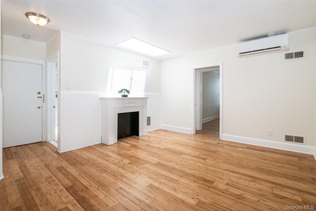 Empty room, Fireplace, Interior, Wood Texture Flooring