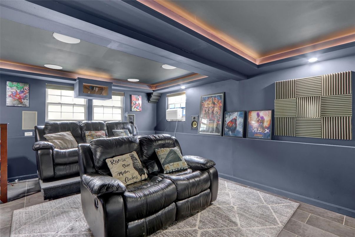 Home Theatre Room, Interior, Recessed Lighting, Theatre Room