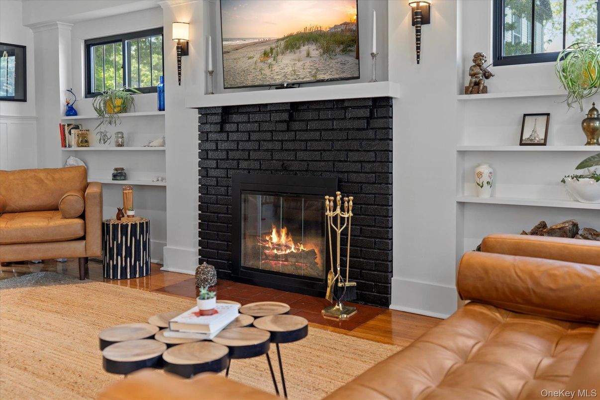 Fireplace, Interior, Living room, Wood Texture Flooring