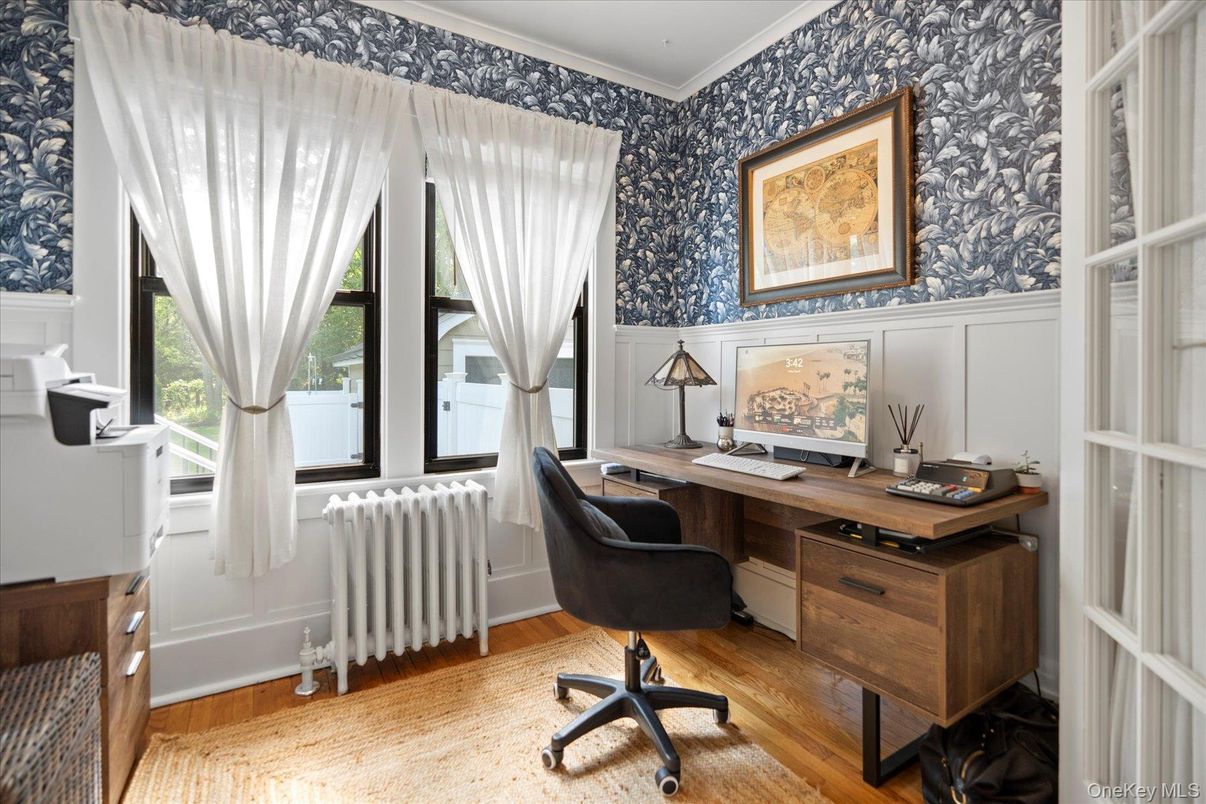 Home Office, Interior, Wood Texture Flooring