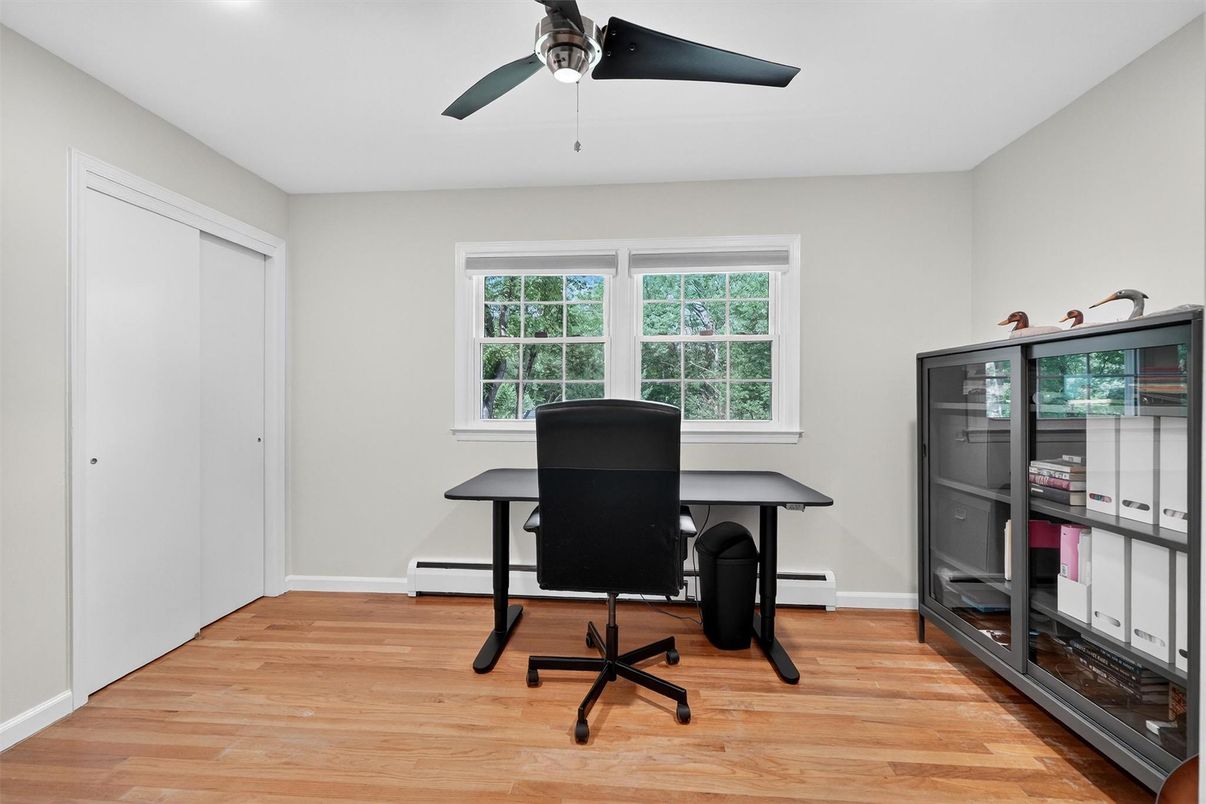 Home Office, Interior, Wood Texture Flooring