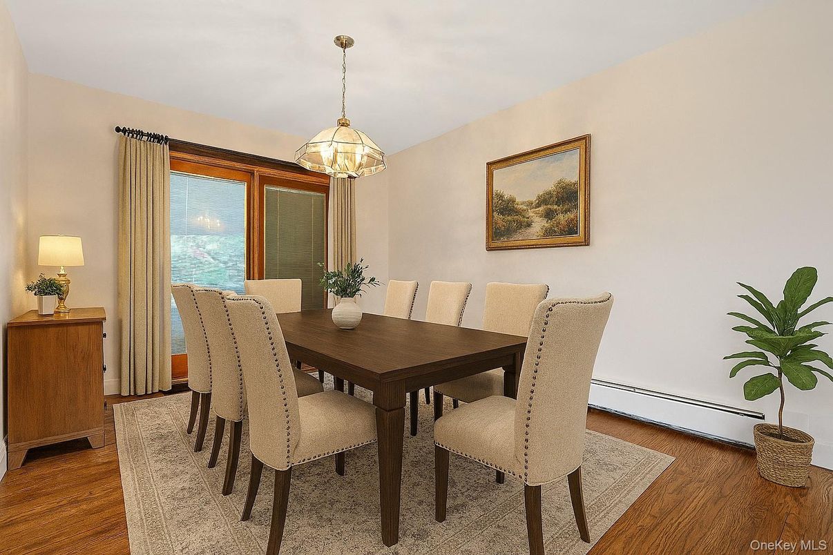 Dining room, Interior, Wood Texture Flooring