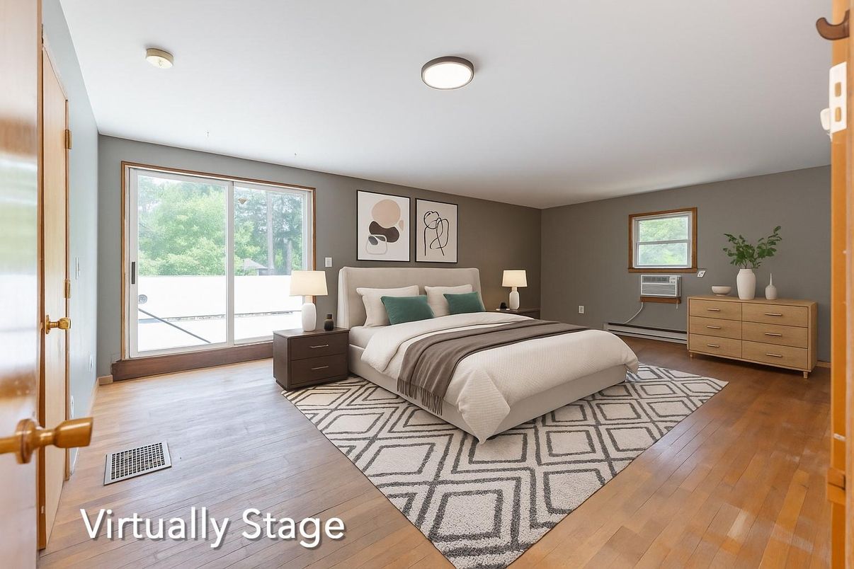 Bedroom, Interior, Wood Texture Flooring