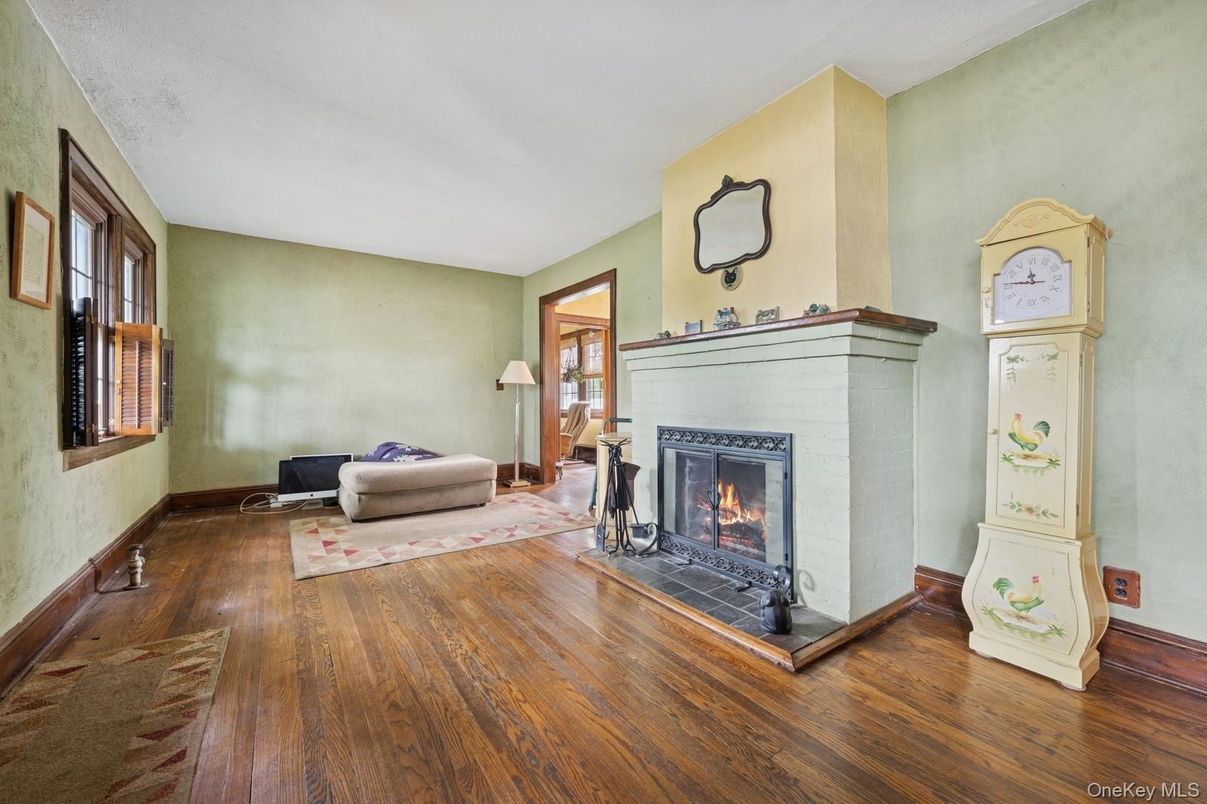 Fireplace, Interior, Wood Texture Flooring