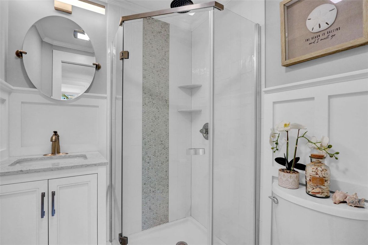 Bathroom, Glass Shower, Interior