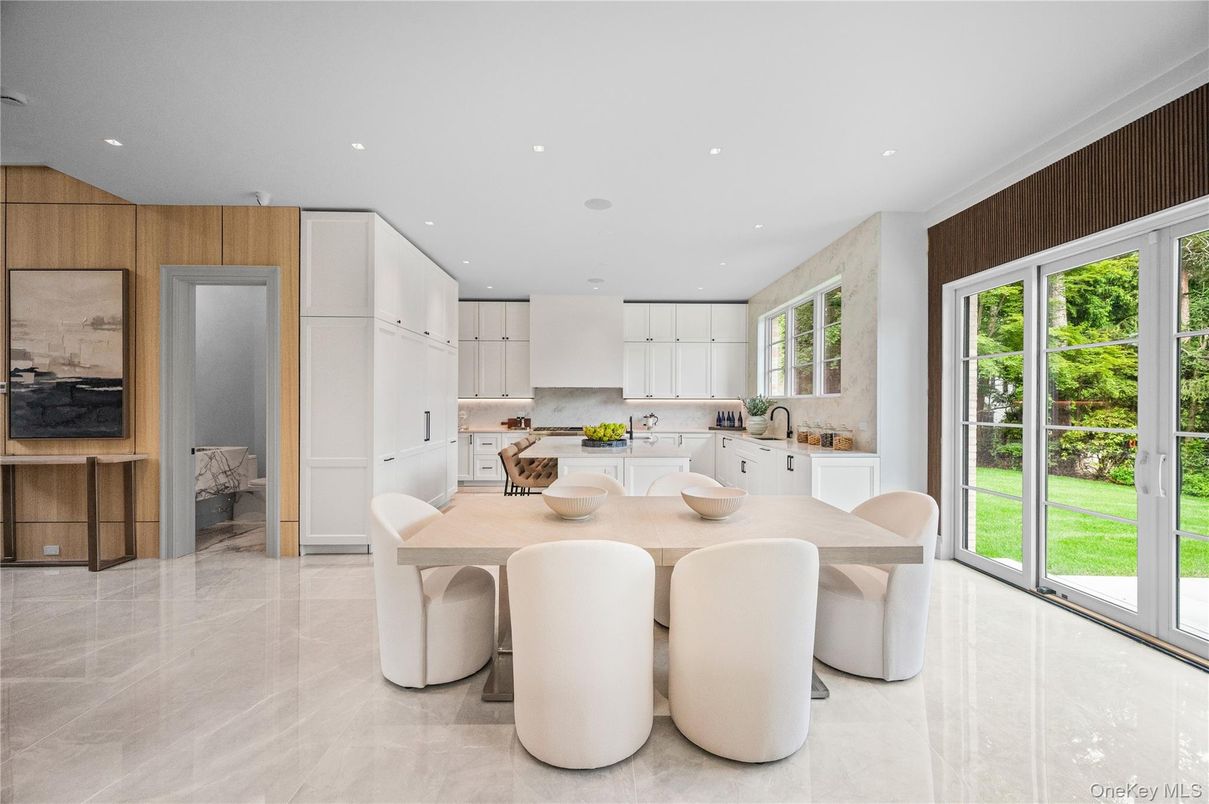 Dining room, Interior, Kitchen, Recessed Lighting