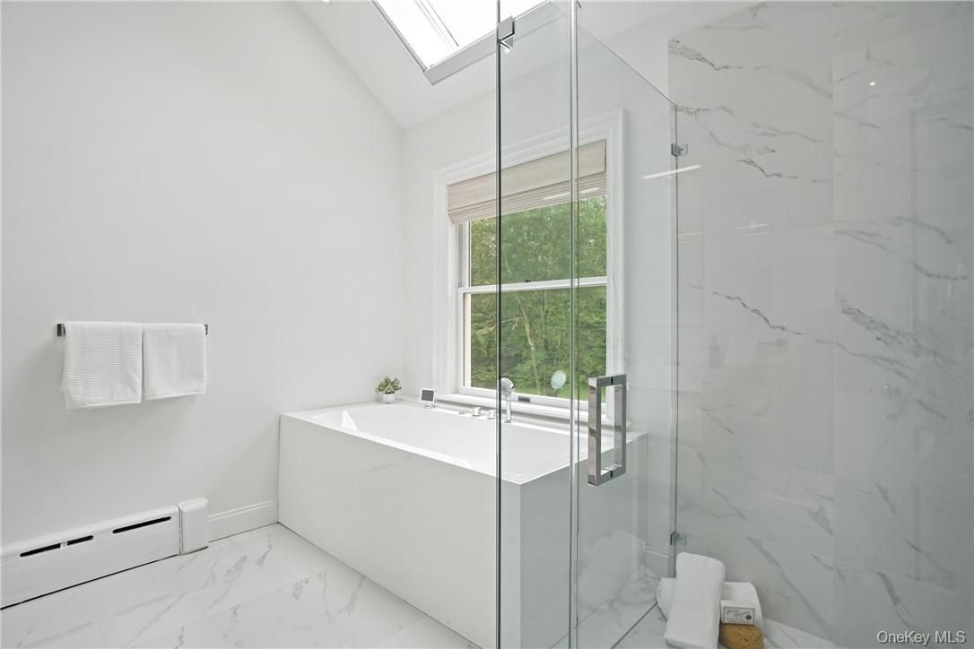 Bathroom, Glass Shower, Interior, Marble, Marble Walls