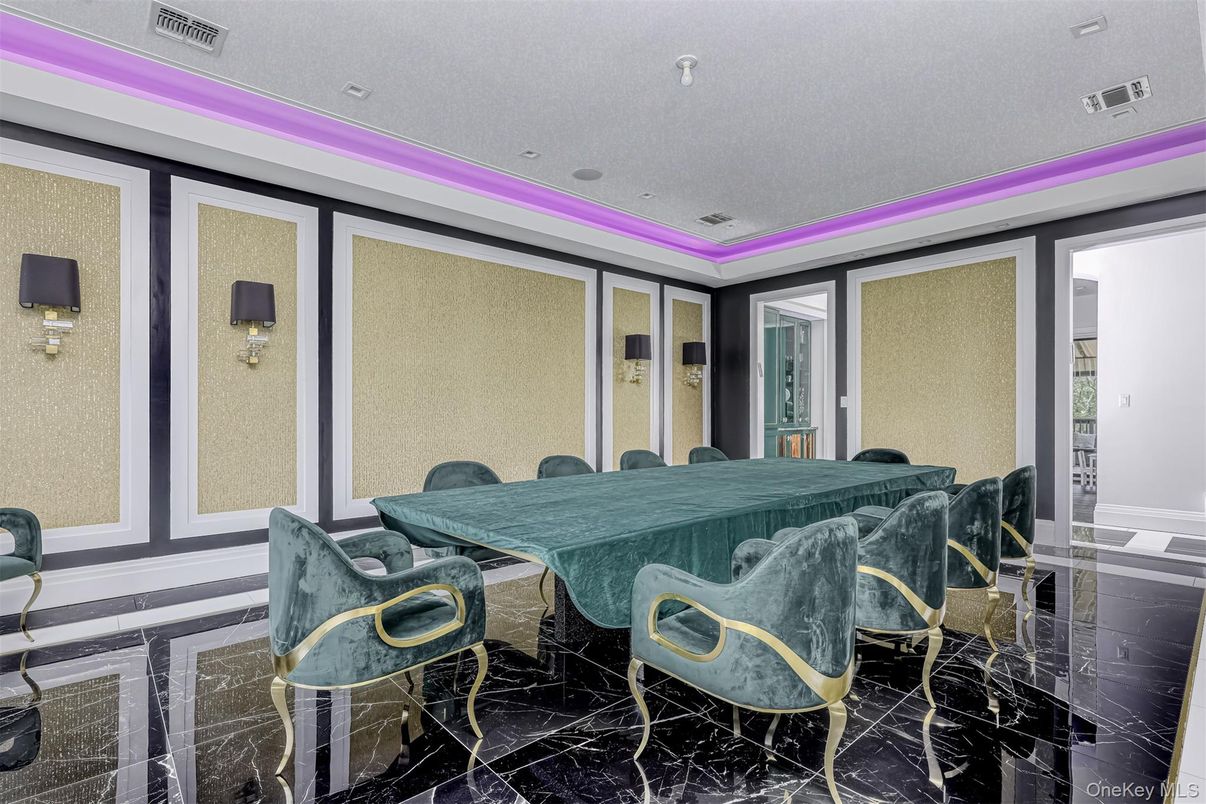 Dining room, Interior, Marble