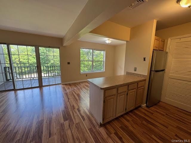Empty room, Interior, Kitchen, Wood Texture Flooring