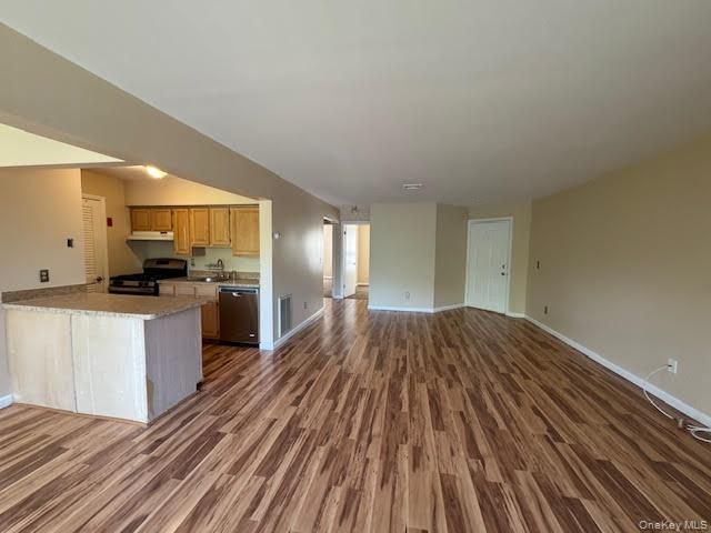 Empty room, Interior, Kitchen, Wood Texture Flooring
