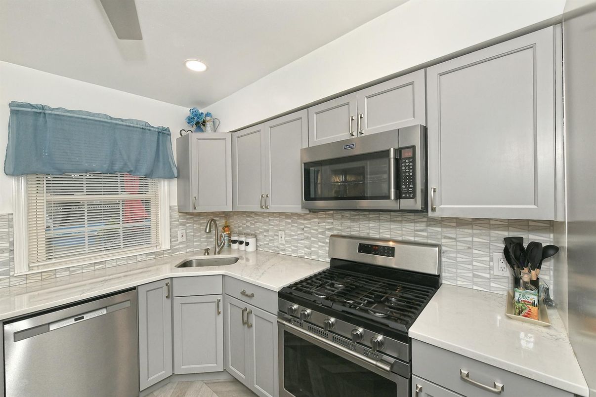 Interior, Kitchen, Recessed Lighting, Stainless Steel Appliances