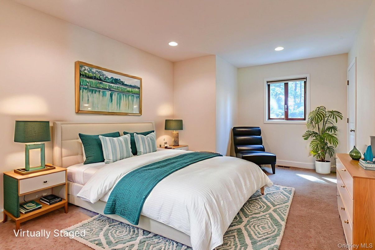 Bedroom, Interior, Recessed Lighting