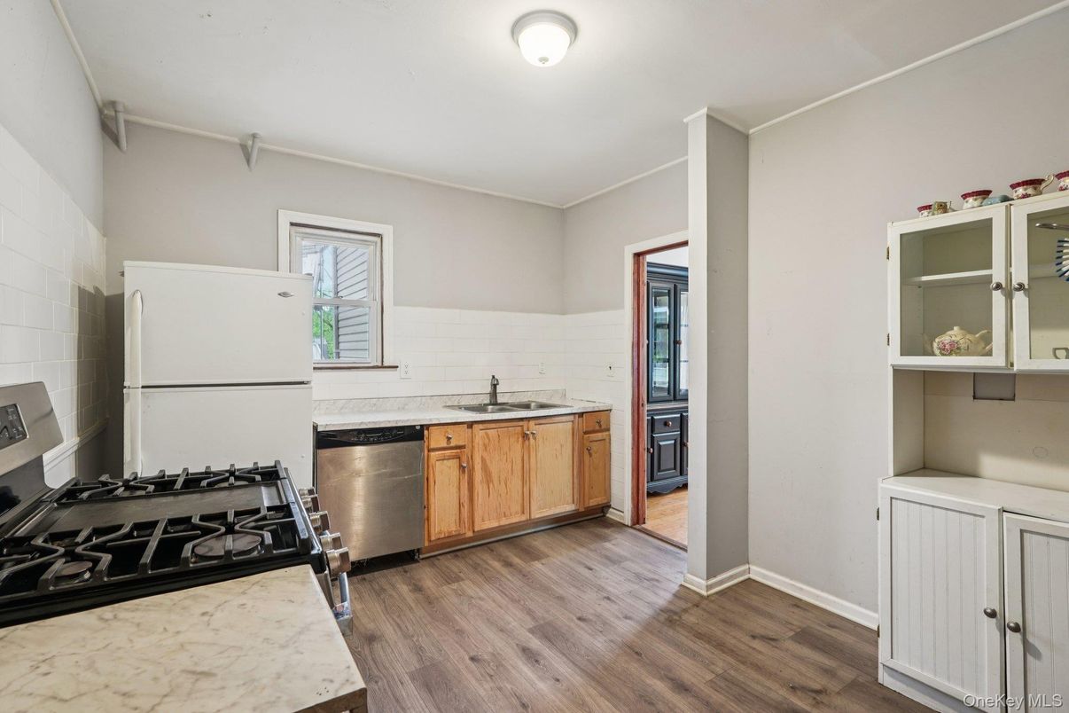 Interior, Kitchen, Wood Texture Flooring