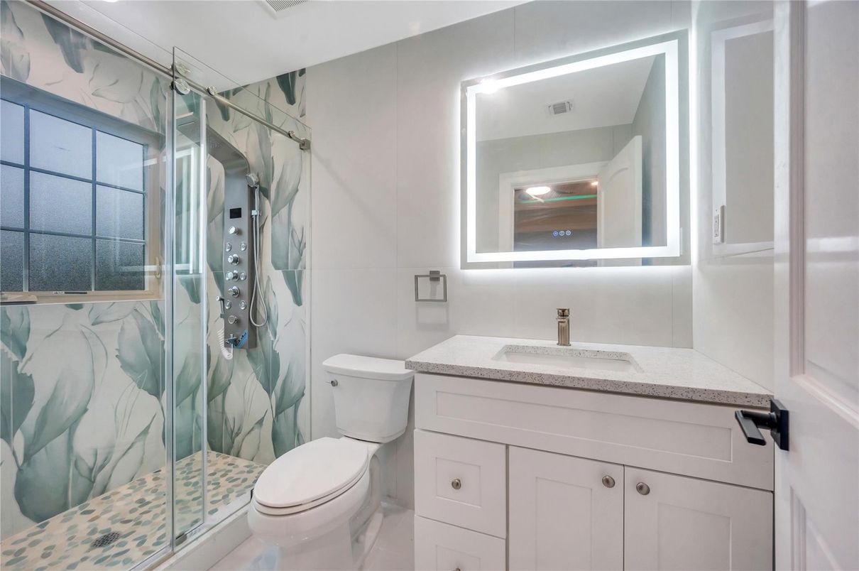 Bathroom, Glass Shower, Interior