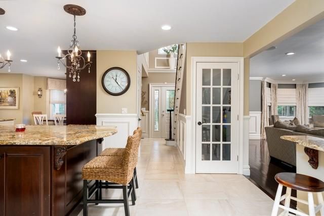 Chandelier, Interior, Recessed Lighting