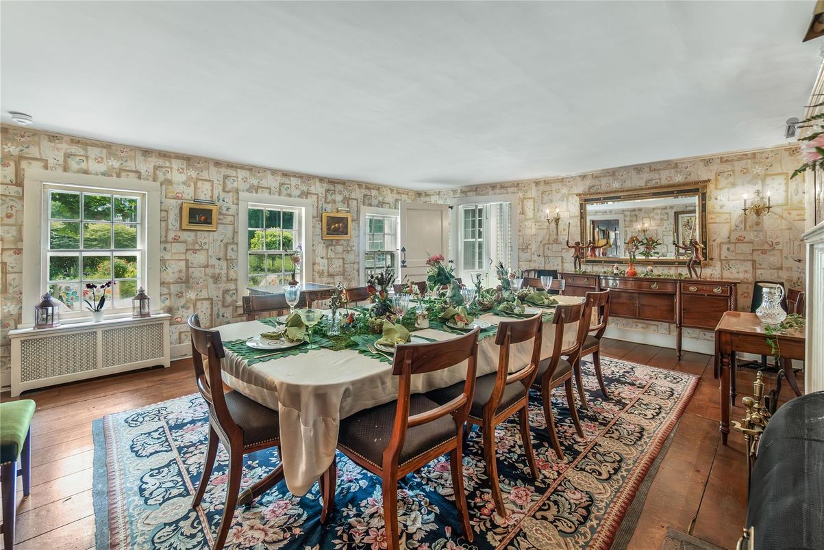 Dining room, Interior, Wood Texture Flooring