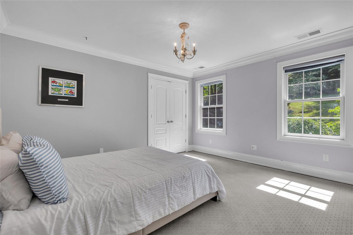 Bedroom, Chandelier, Interior