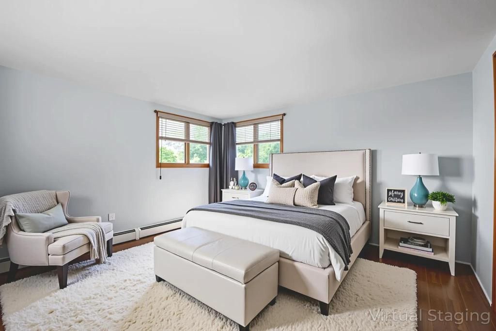 Bedroom, Interior, Wood Texture Flooring