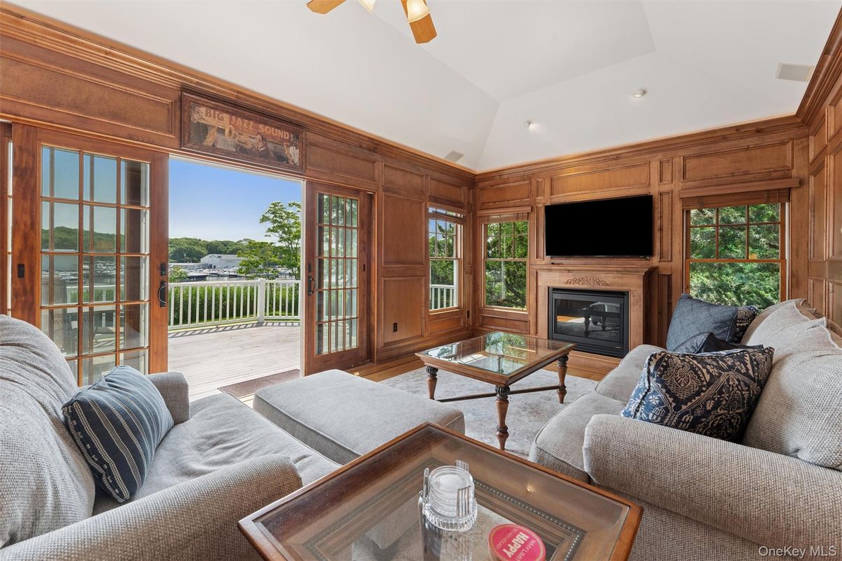 Fireplace, Interior, Living room, Wood Texture Flooring, Wooden Walls