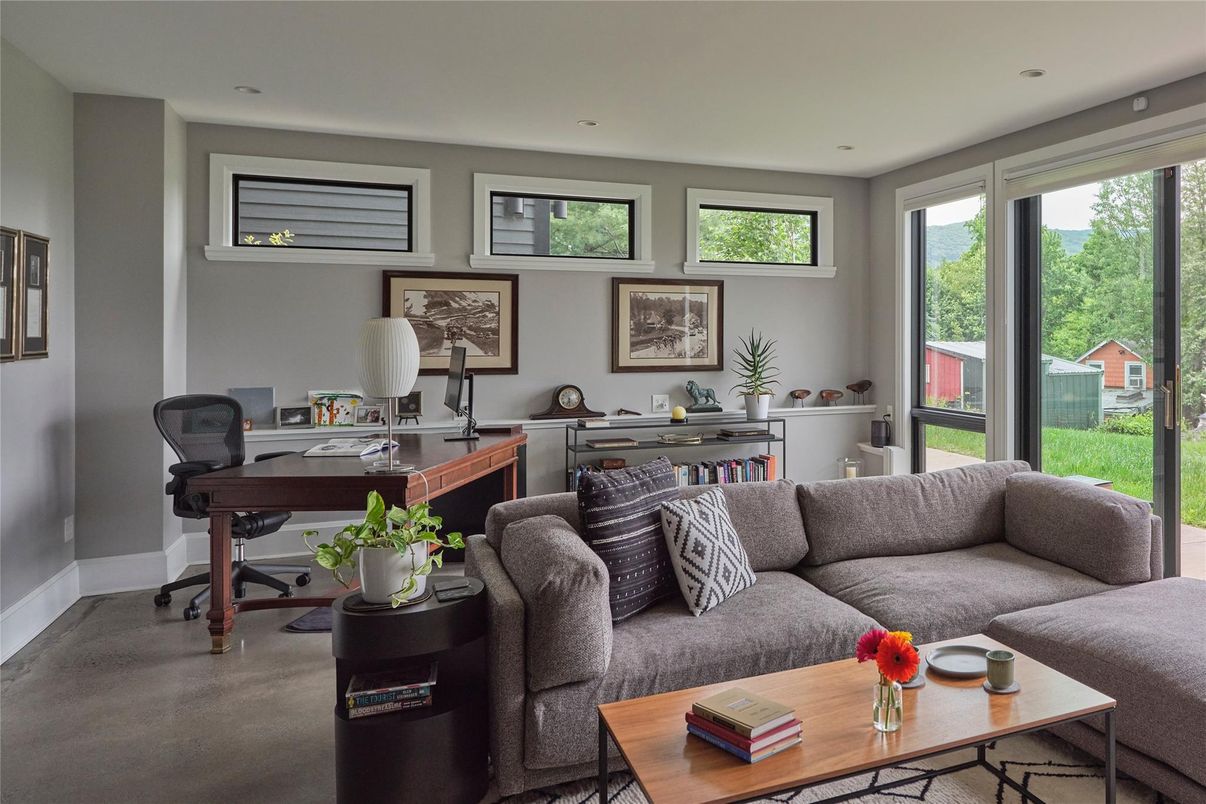 Home Office, Interior, Living room, Recessed Lighting