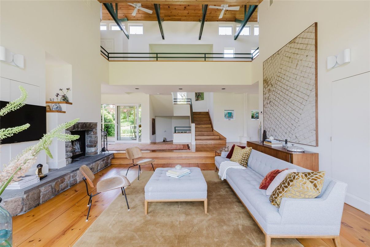 Fireplace, Interior, Living room, Wooden Ceilings, Wood Texture Flooring