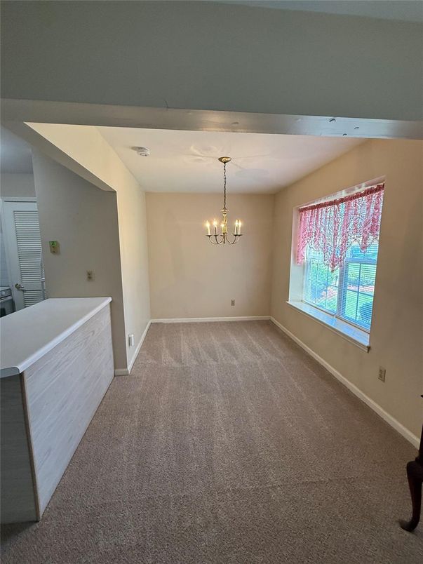 Chandelier, Empty room, Interior