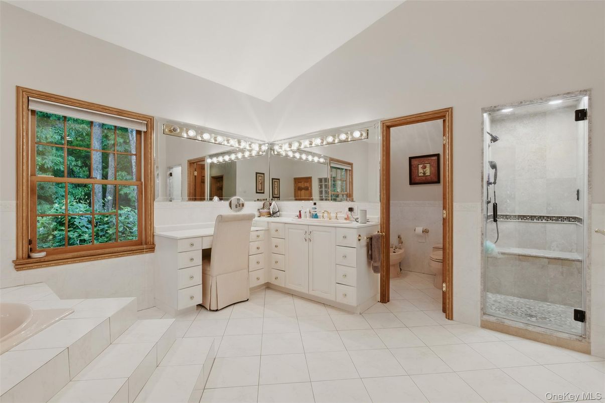 Bathroom, Dual Sink Vanities, Glass Shower, Interior