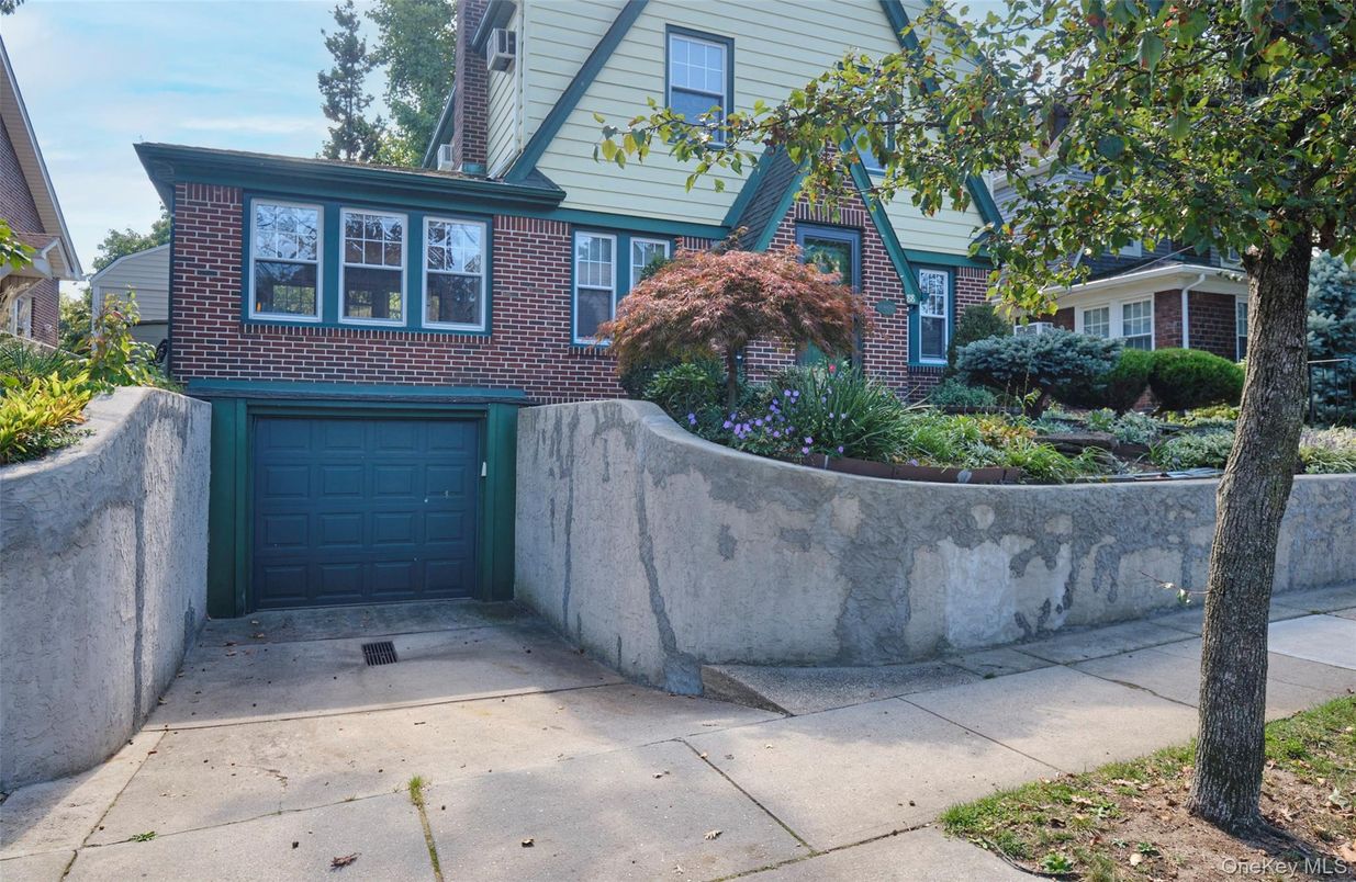 Attached, Exterior, Facade, Brick Facade, Tudor Revival