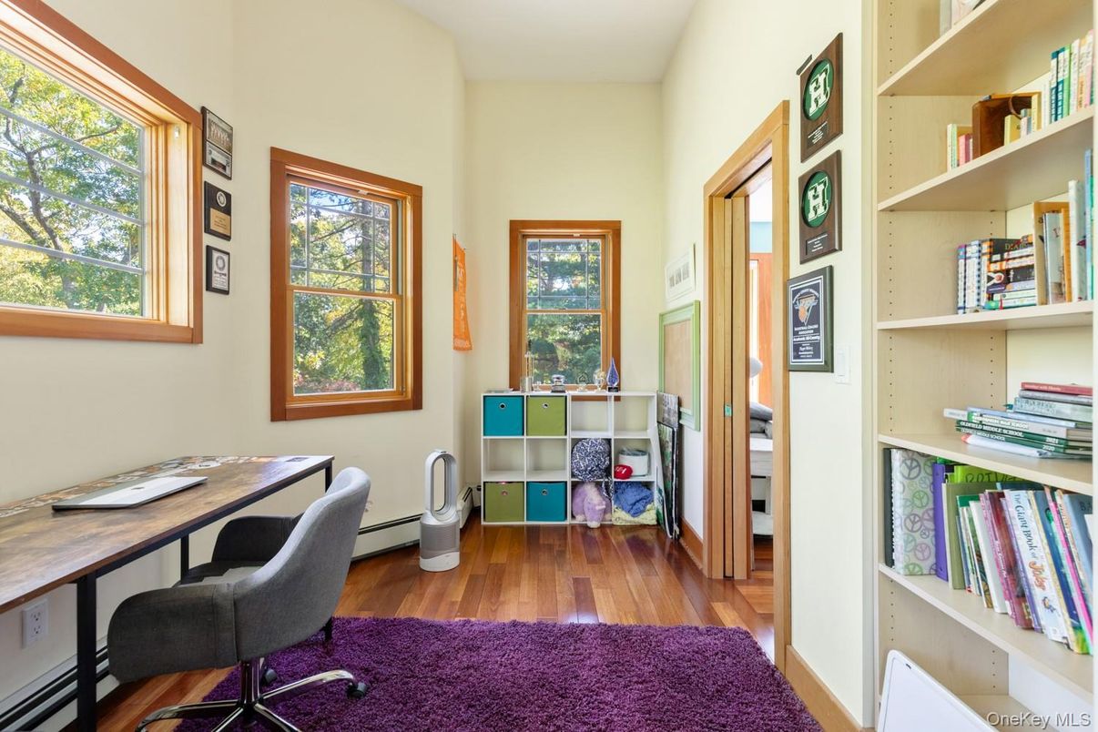 Home Office, Interior, Wood Texture Flooring