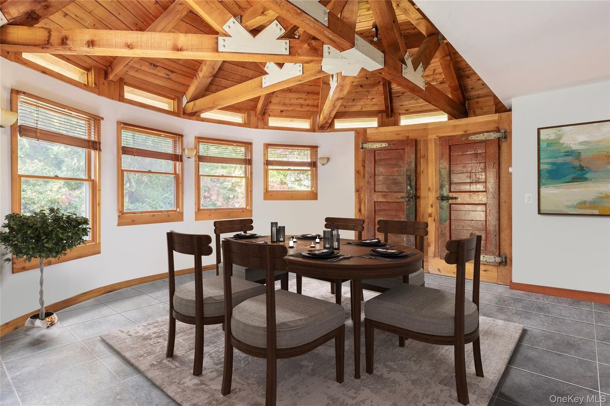 Dining room, Interior, Wooden Beams, Wooden Ceilings