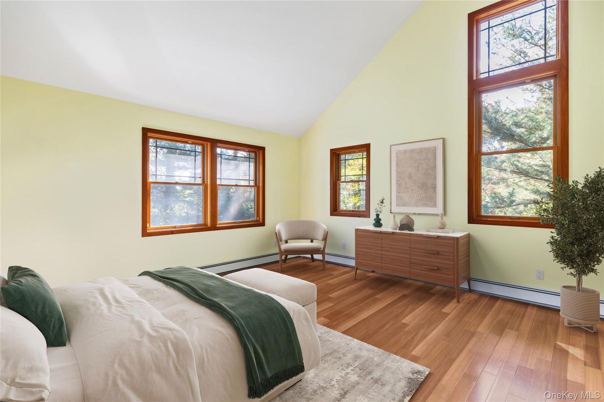 Bedroom, Interior, Wood Texture Flooring