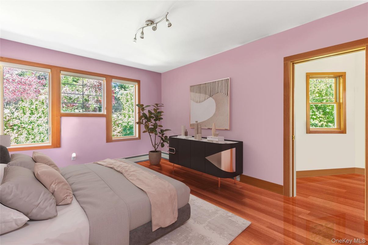 Bedroom, Interior, Wood Texture Flooring