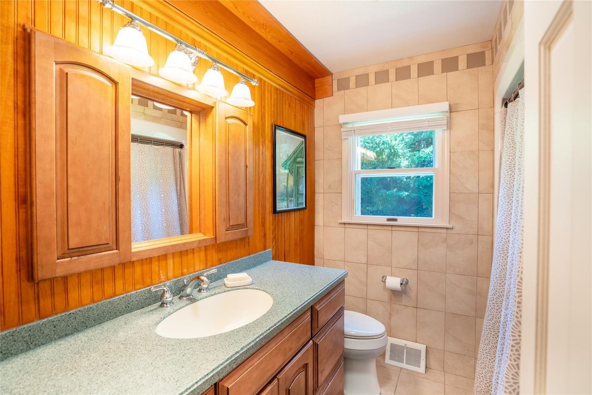 Bathroom, Interior, Wooden Walls