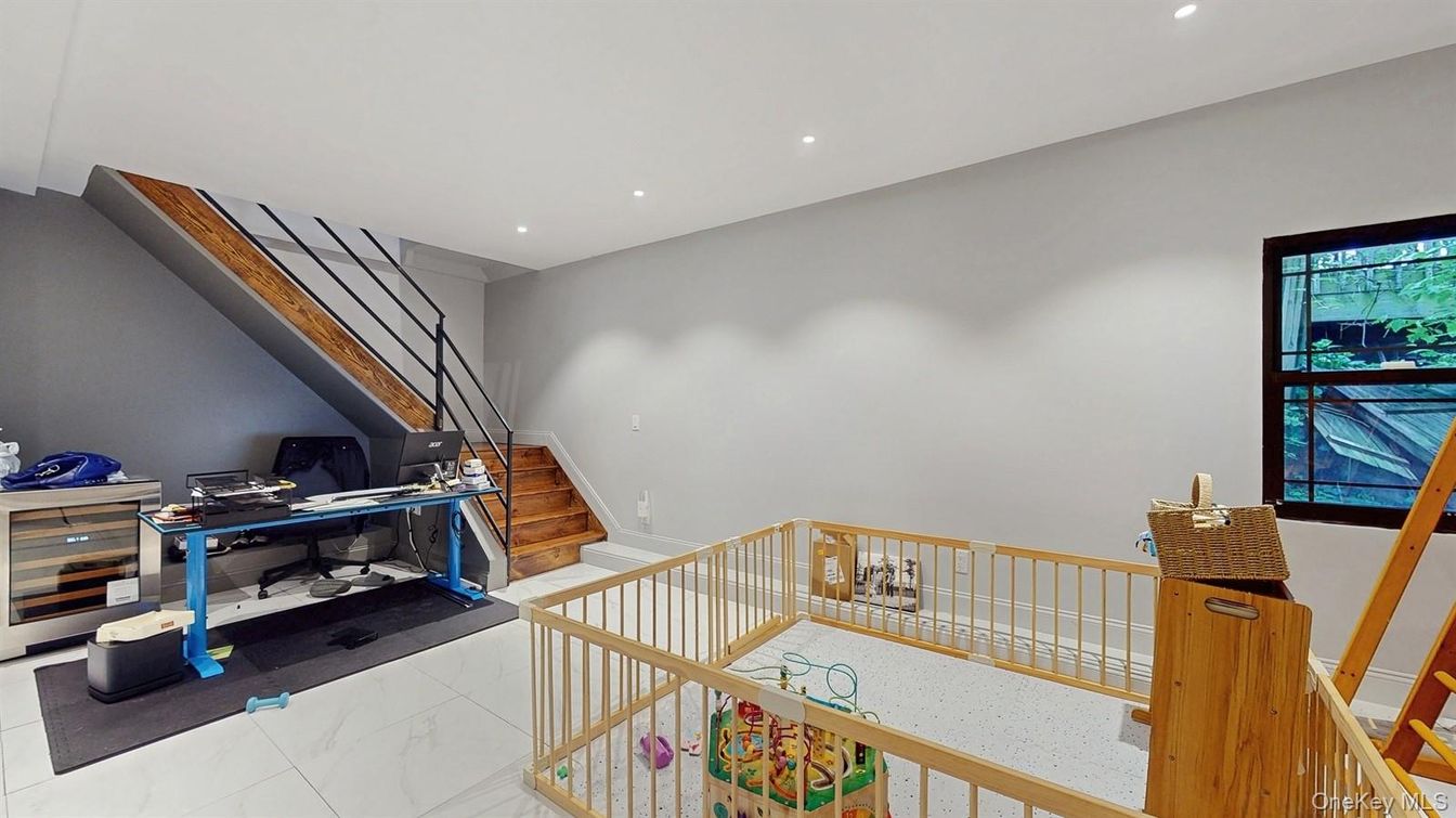 Home Office, Interior, Marble, Recessed Lighting