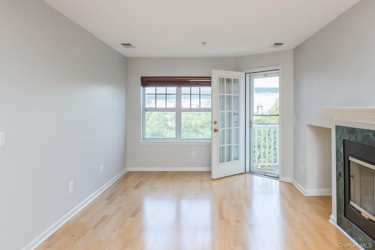 Empty room, Fireplace, Interior, Wood Texture Flooring