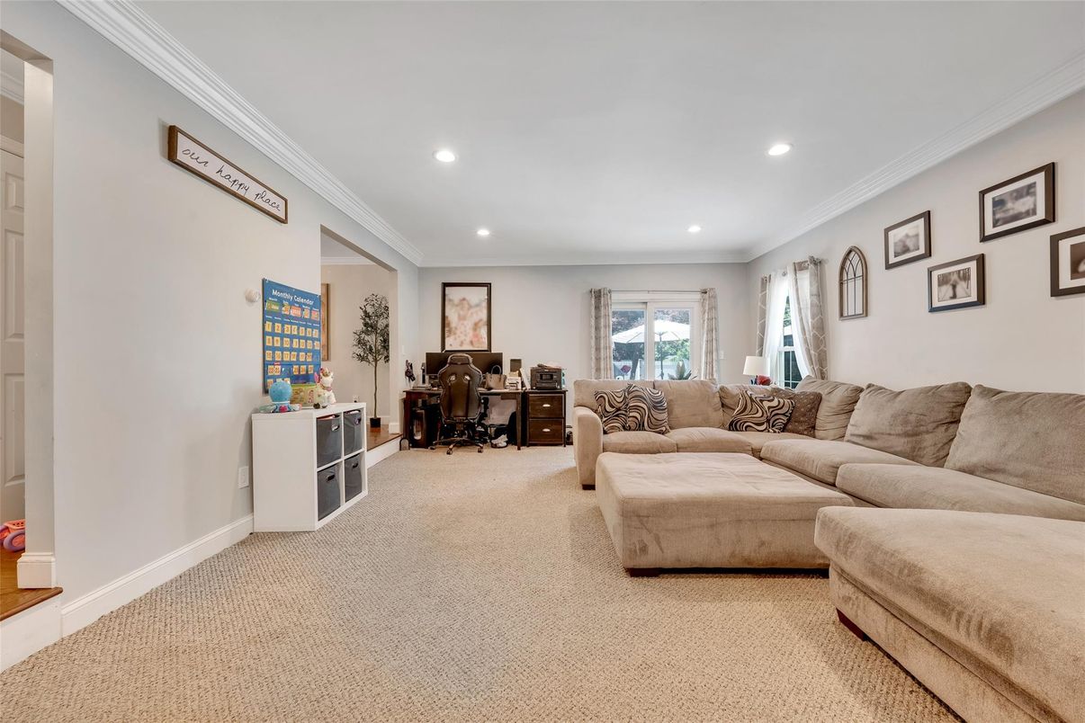 Home Office, Interior, Living room, Recessed Lighting