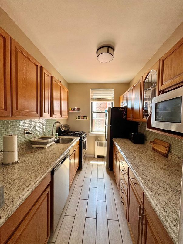 Interior, Kitchen, Wood Texture Flooring