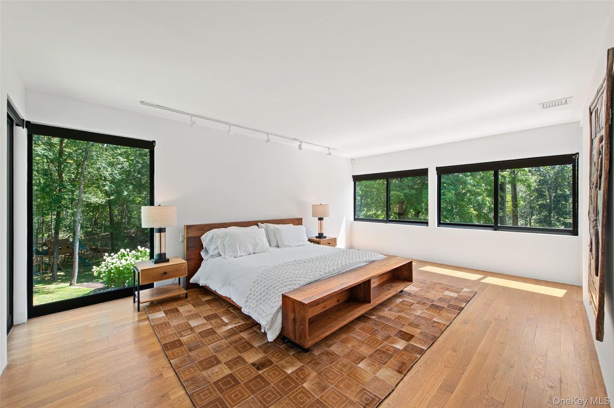 Bedroom, Interior, Wood Texture Flooring
