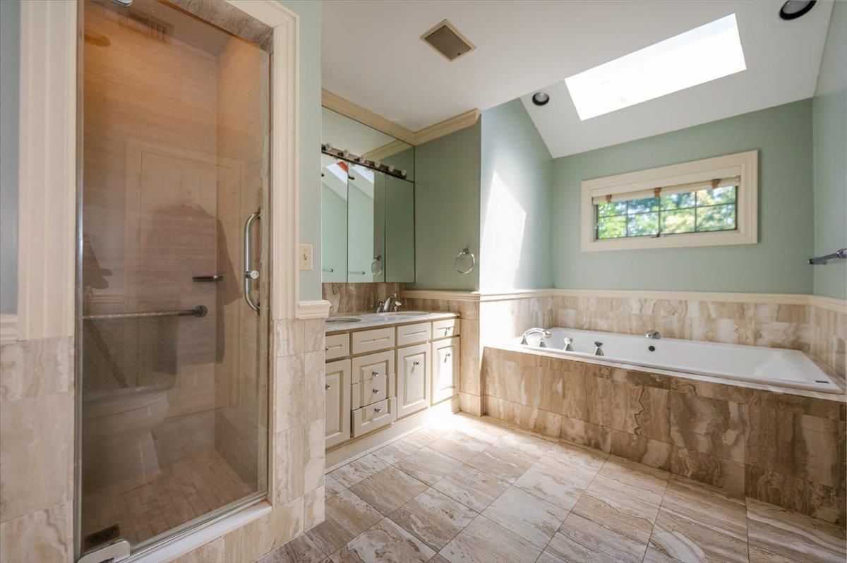 Bathroom, Dual Sink Vanities, Glass Shower, Interior